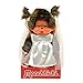 Sekiguchi 244058 - Original Monchhichi Girl, Soft Toy with Wedding Dress and Bows, Approx. 20 cm Large Plush