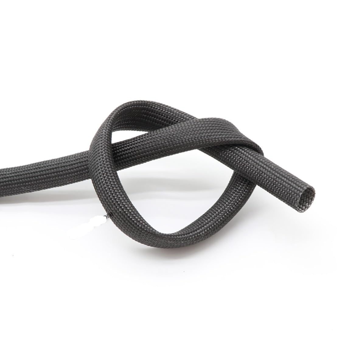 Kabelschlauch,Kabelschutz,Kabelschutzschlauch 1/2/3 Schwarz 600 ℃ Hochtemperaturgeflochtener Weichfaserschlauch Isolierkabelschlauch Glasfaserschlauch 1–40 mm Durchmesser (Color : 3 Meter, Size : 30