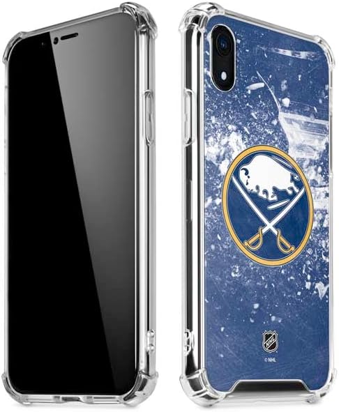 Skinit Clear Phone Case Compatible with iPhone XR - Officially Licensed NHL Buffalo Sabres Frozen Design