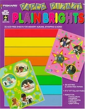 Paperback Plain Brights: 32 Acid-Free Sheets for Memory Albums, Stamping & More! (Paper Pizazz) Book