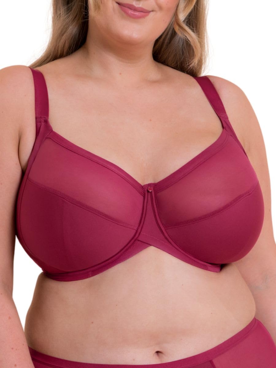 Curvy Kate Women's Purple Wonderfully Full Cup Side Support Bra Deep Orchid / 46E
