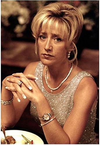 The Sopranos Edie Falco as Carmela Soprano Seated Looking Beautiful at Table 8 x 10 inch photo