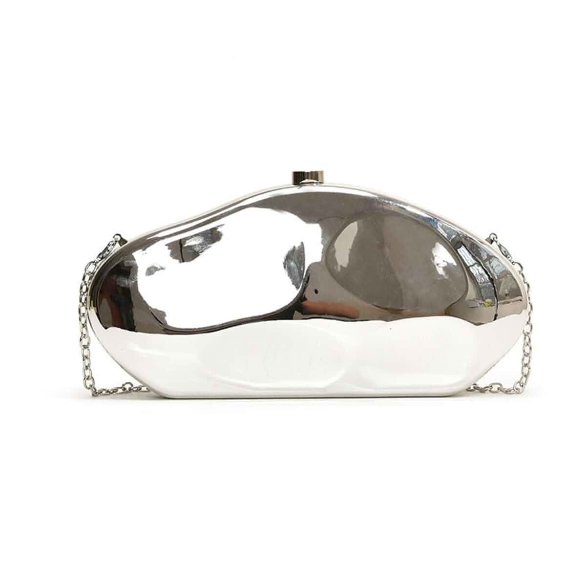 ELDYBEFEK Acrylic Clutch for Women Evening HandBag Metallic Lipstick Bag for Wedding Party Prom Cocktail
