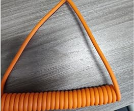 KIYODA Coiled USB A to USB C Cable for Car 3FT-Orange