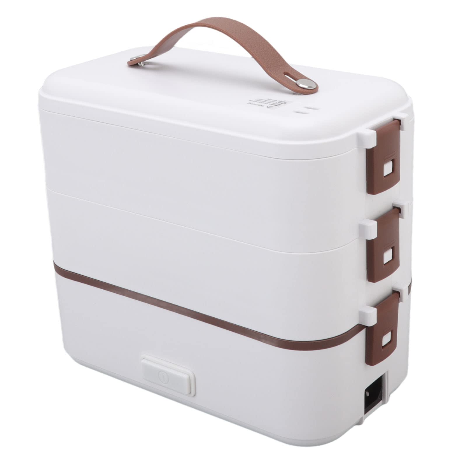 Elektryczne Pudełko na Lunch Grzejnik, Podgrzewane Pudełko na Lunch o Mocy 300 W z Pojemnikiem ze Stali Nierdzewnej 1,2 L, Szybkie Ogrzewanie Przenośne Jedzenie Cieplejsze Biuro (1)