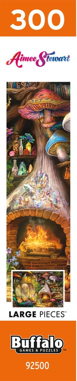 Buffalo Games - Aimee Stewart - Merry Mushroom Cottage - Jigsaw Puzzle for Adults - Challenging Puzzle Perfect for Game Nights - Finished Size is 21.25 x 15.00