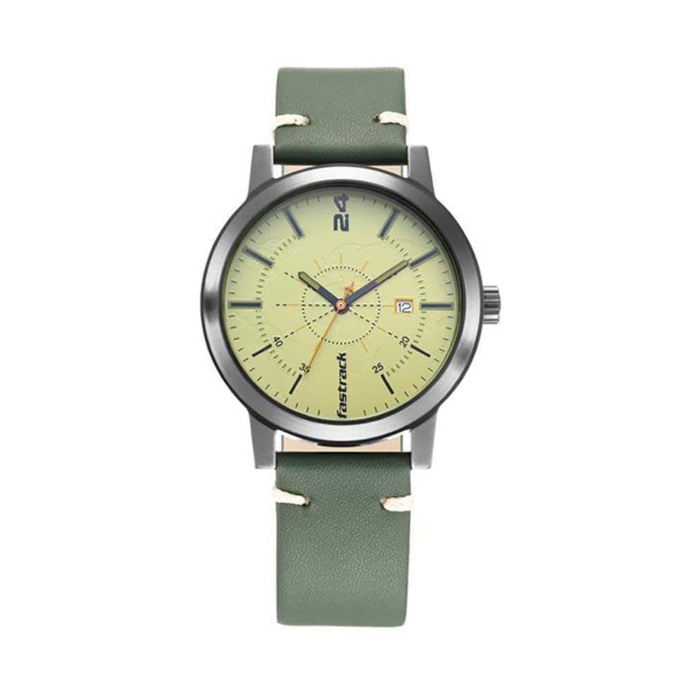 Fastrack Men Leather Tripster Analog Green Dial Watch-Nn3245Nl01/Np3245Nl01, Band Color-Green (B08619M9C4) Amazon Price History, Amazon Price Tracker
