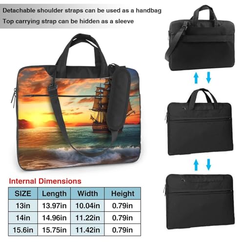 Bolso Tote para Laptop con diseño de barco pirata miniatura 2