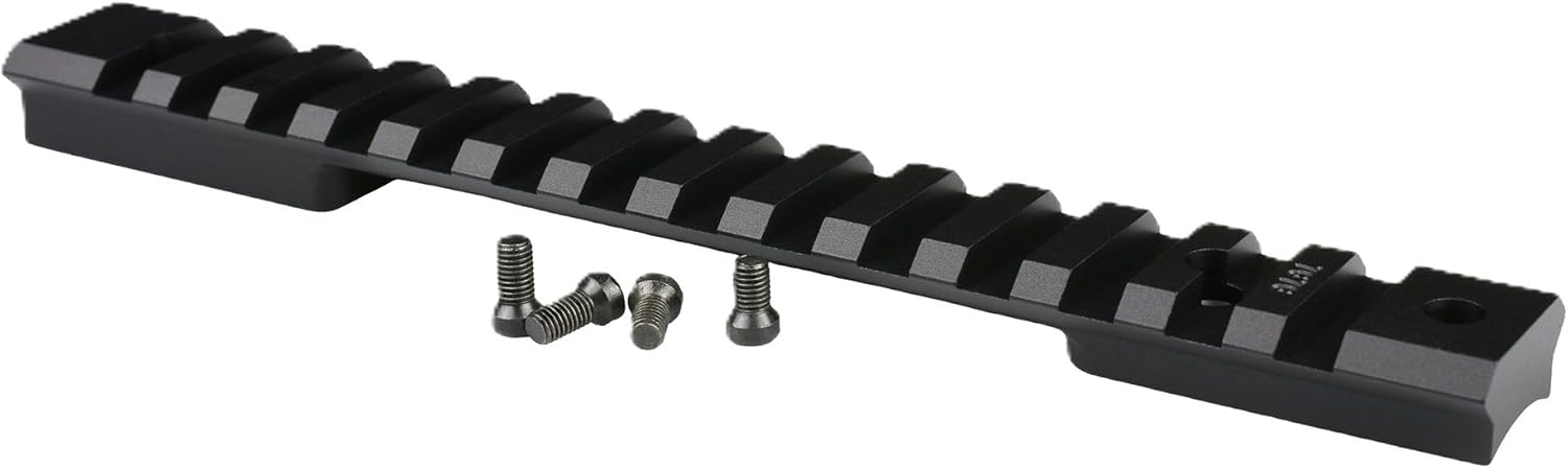WARNE 7665M Savage LA Mountain Tech Tactical Rail, Tapered 8-40 Screws, 7075/T6 Aluminum, Fits Picatinny and Weaver Style Mounts