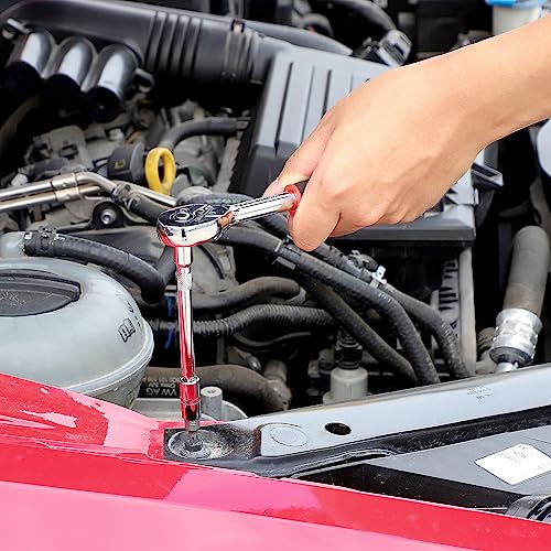 XJYMCOM 215 Pcs Mechanic Tool Set - 1/2", "1/4", "3/8" Ratchet Wrench Sockets Spanners Bits Set Hex Key Auto Repair Tool Kit - Image 2