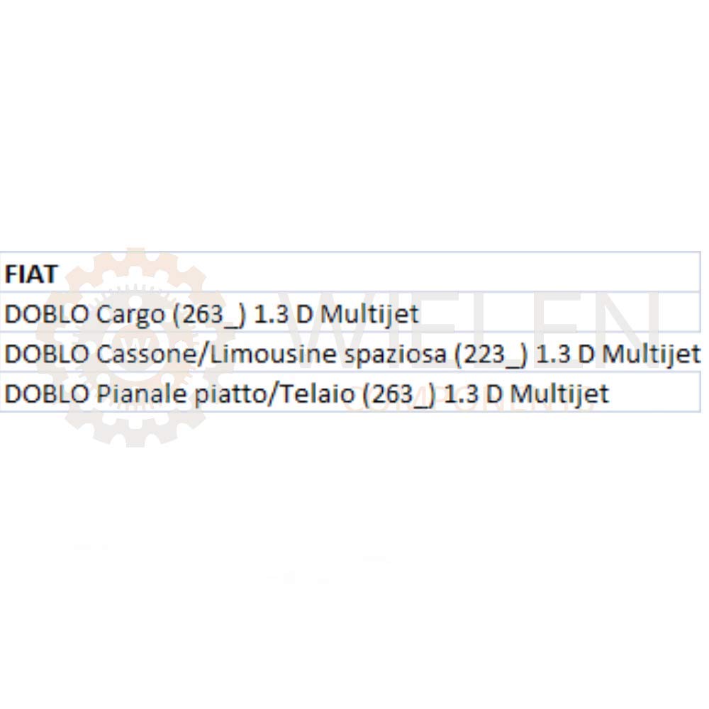TUBO COMPATIBILE CON INIETTORE LINEA CARBURANTE FIAT DOBLO 1.3 D MULTIJET 51783277