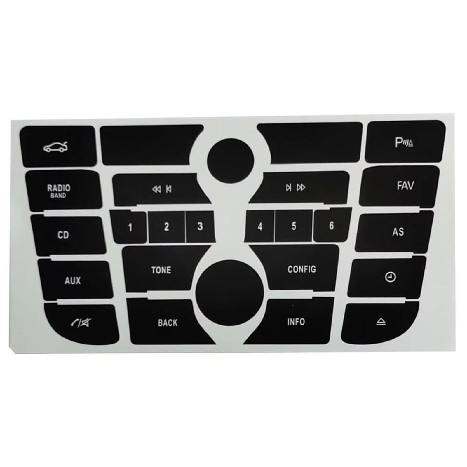 Repair Compatible with Vauxhall for Astra Dashboard Fixing Climate Control CD MP3 Panel Button Sticker Interior Accessories