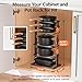 LAMU Pots and Pans Organizer for under Cabinet, 6-Tier Heavy Duty Pan Pot Organizers inside Cabinet Adjustable 14 to 24.57