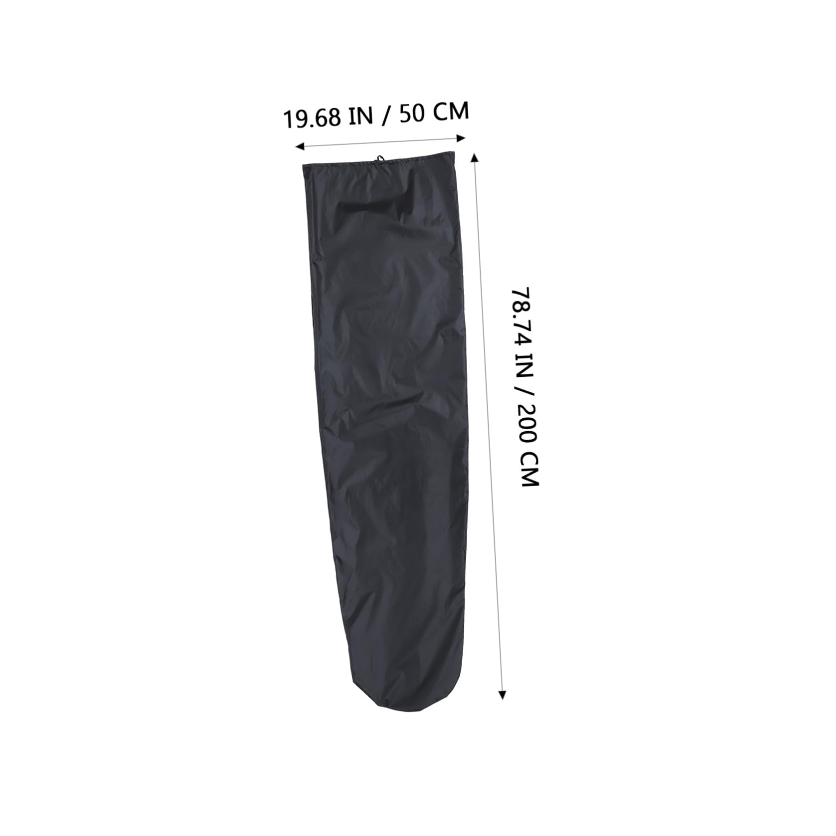 KOMBIUDA Funda Protectora para Tabla De Surf Bolsa para Guardar Tablas De Surf Lona Protectora Exterior Negra Ligera
