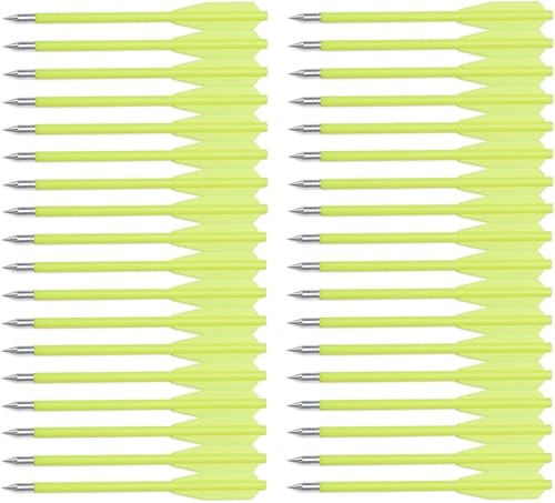 Miniatura 14 de Juego de 60 mini pernos de ballesta de tiro con arco de 6.3 pulgadas, 50-80 libras, con punta de metal afilada, dardos de flecha reutilizables