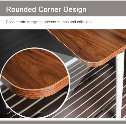 Foldable RV Dining Table Wall Mounted Floating Table for Campervans & Motorhomes Max Load 44 lbs (20 kg) Space Saving Gray Design for Outdoor & Indoor Use