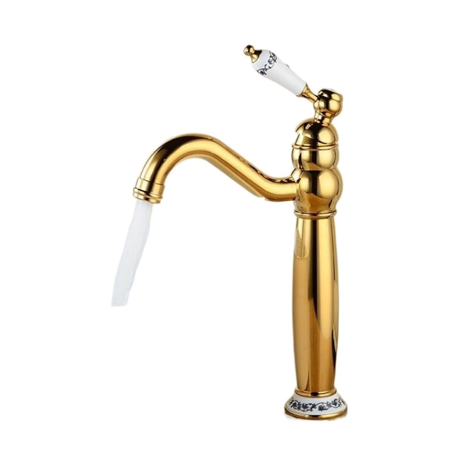 Mitigeur de lavabo en céramique style bronze antique pour vasque de WC