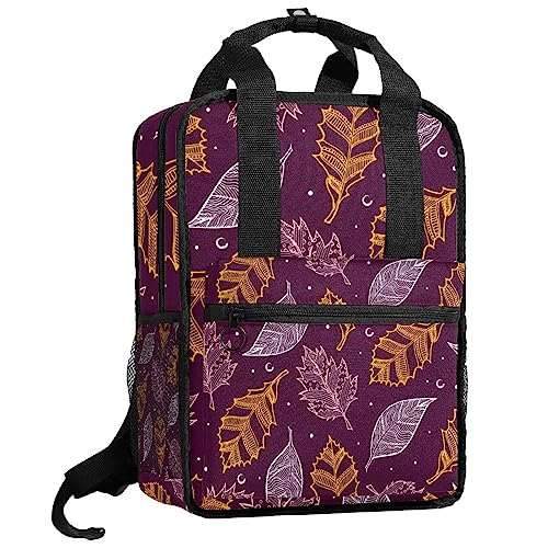 Sac à dos pour garçons à motif feuilles d'automne pour l'école