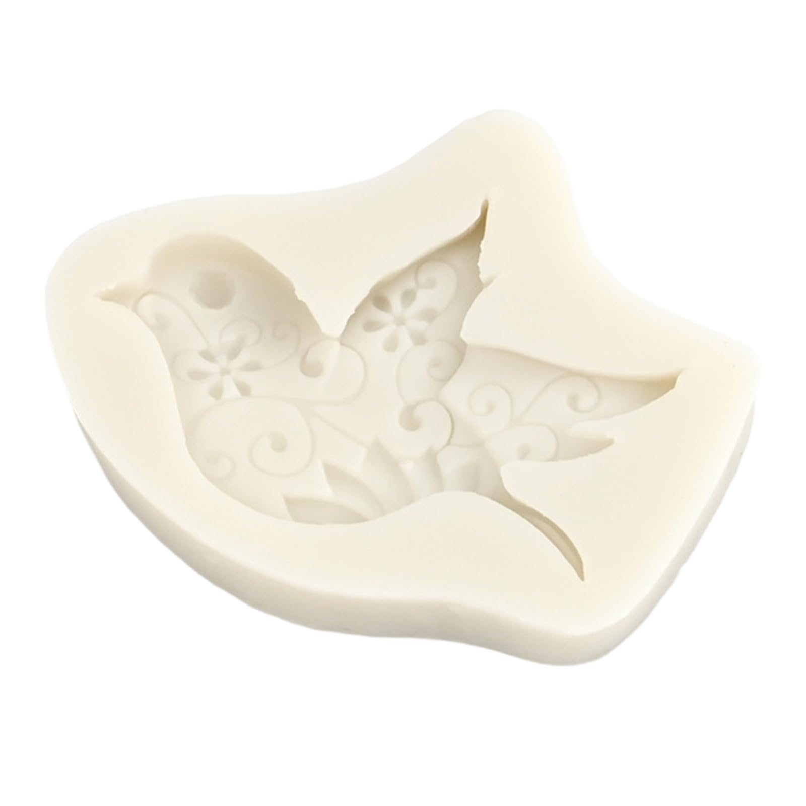 NEWFT Fondant Chocolate Bird Pattern Silicone Fondant Cake Decorating Tool Candle Soap Easily to Clean