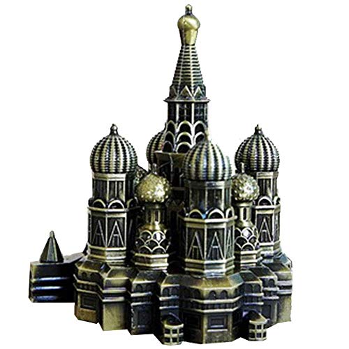 Statue Moscou Kremlin bronze métal pour décoration bureau et salon vintage