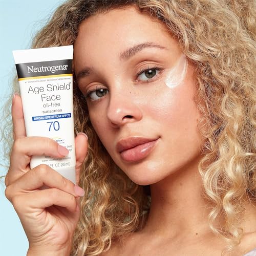 Neutrogena Age Shield Anti-Oxidant Face Lotion Sunscreen with Broad Spectrum SPF 70, Oil-Free & Non-Comedogenic Moisturizing Sunscreen to Prevent Signs of Aging, 3 fl. oz (Pack of 2) - image 3