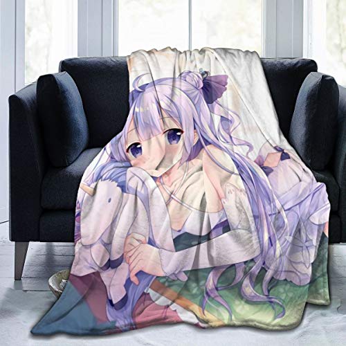 Tezukaosamu BLACK-244 Azur Lane Anime Throw Blanket Flannel Fleece Blanket 50"" X40 cover