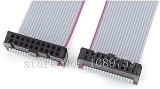 10pcs FC-20P 20Pin 2.54mm Pitch IDC Socket Extension Flat Ribbon Cable Wire10cm