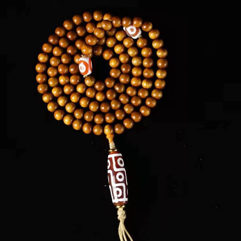 金丝楠DIY九转天珠款手链毛衣链装饰规格0. 8×108颗念珠(金丝楠九转天珠款手链)