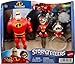 Mattel Disney and Pixar The Incredibles Storyteller Set with 3 Action Figures, Super Family Collectible Toy Pack with Mr Incredible, Elastigirl & Jack-Jack