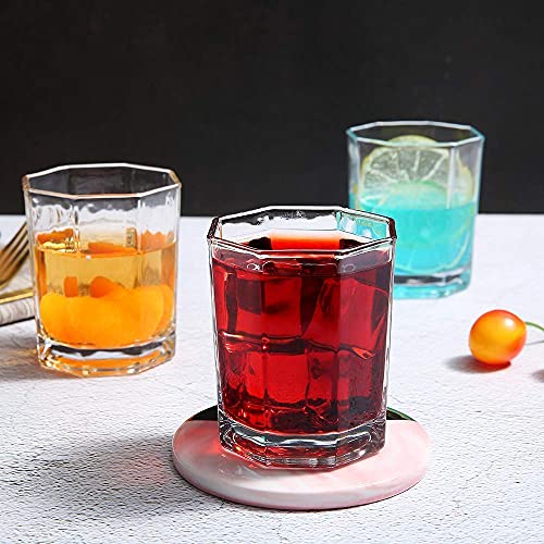 Image of Premium 250 ML Water & Juice Drinking Glasses Set of 6 Vintage Glassware Set for Juice, Cocktail, Mocktail,Whisky All Beverages Everyday Uses for Gift (6, MT-32)