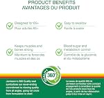 Jamieson Multivitamine 100 % Complète Platine pour Adultes 65+, 115 Mini Comprimés. Avec Lycopène, Lutéine et Soutien Immunitaire Supplémentaire. Soutient l'Énergie, la Santé Oculaire, Osseuse, et Globale, Un Par Jour