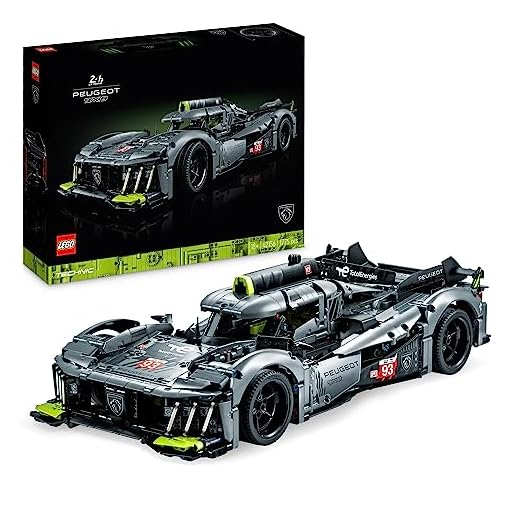 LEGO Technic PEUGEOT 9X8 24H Le Mans Hybrid Hypercar, Iconic Racing Car Model Kit For Adults to Build, 1:10 Scale, Collectible Advanced Motorsport Set, Gift for Men, Women, Him or Her 42156