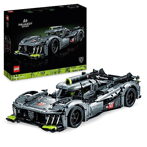 LEGO 42156 Technic Peugeot 9X8 24H Le Mans Hybrid Hypercar, Maquette de Voiture de Course Niveau...
