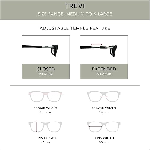 Miniatura 6 de CliC Slastik, lentes de lectura magnéticos con bloqueo de luz azul, banda plegable suave, lectores de computadora de patillas ajustables, Trevi