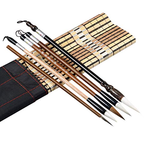 SUNMME Umitive 5PCS/Set Bamboo Traditional Calligraphy Set Writing Art Painting Supplies