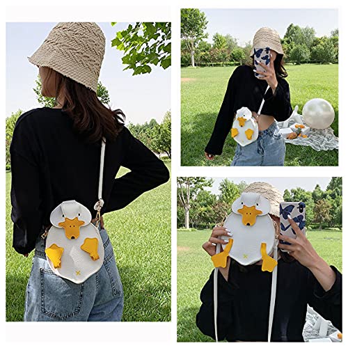 Duck Purse Small PU Leather Crossbody Bag 3D Cartoon Duckling Shoulder Bag Coin Purse Clutch Wallet for Women4