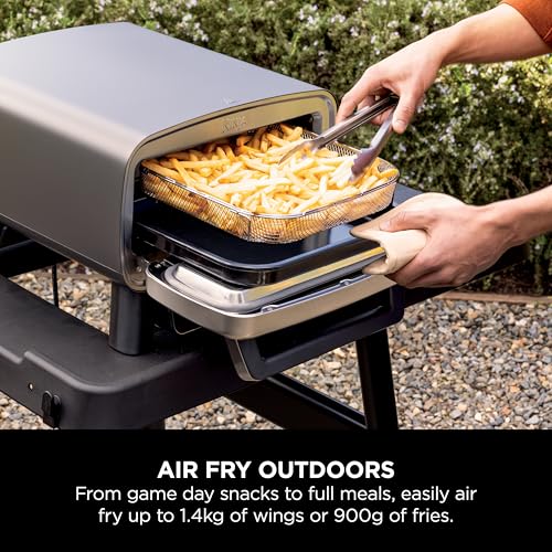 Ninja Artisan Electric Outdoor Pizza Oven & Air Fryer, 4 Functions: Pizza, Air Fry, Bake & Prove, 5 Pizza Settings, Includes 12-inch Pizza Stone, Pizza Peel, Baking Tray & Air Fry Basket, Grey MO201UK - Image 8