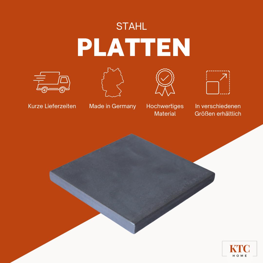 Piastra Di Ancoraggio In Acciaio 100x100x8 Mm - Per Fissaggi, Fori Da 12.5 Mm, Spessore 8 Mm - Foto 3