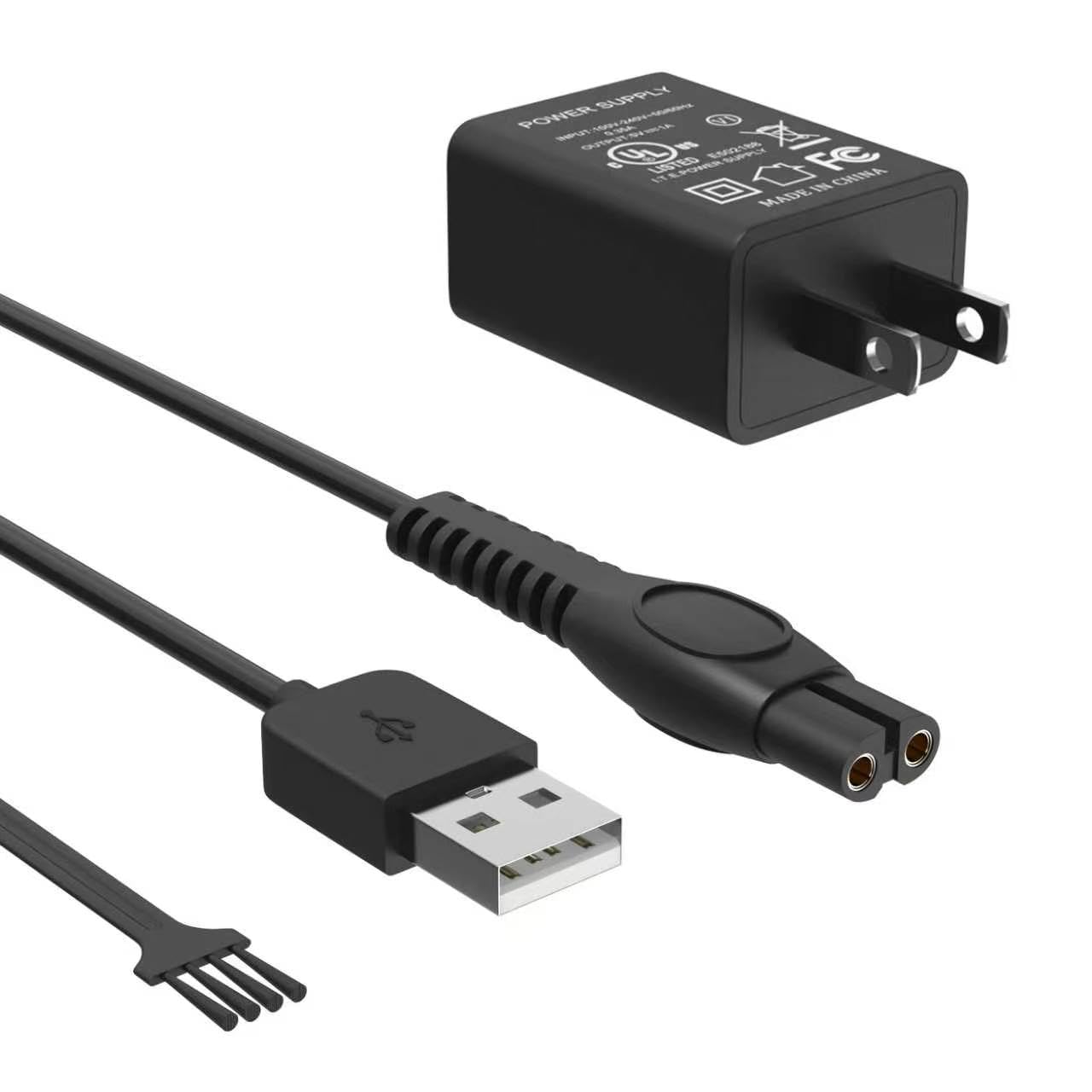 5V Fast Charger Compatible with Philips Norelco One Blade 360 QP2724 QP2834 QP4631 QP6552 QP1924 QP6542 QP1324 QP4530 MG5910 MG7910 MG9510 MG9520 Electric Shaver, Wet&Dry Series 2000 2400 3600 Trimmer