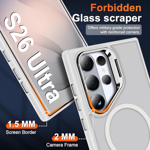 Galaxy S26 Ultra - Coque avec anneau de support d'objectif antichoc - 3