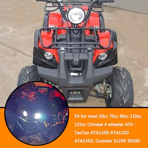 image for HOLATO 12V LED Headlight Front Head Lamp for 50cc 70cc 90cc 110cc 125c