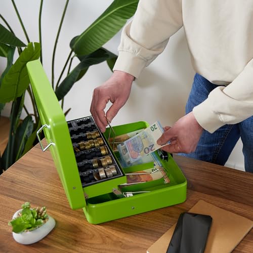 Caisse à monnaie en fer avec boîte de rangement sécurisée à code pour espèces