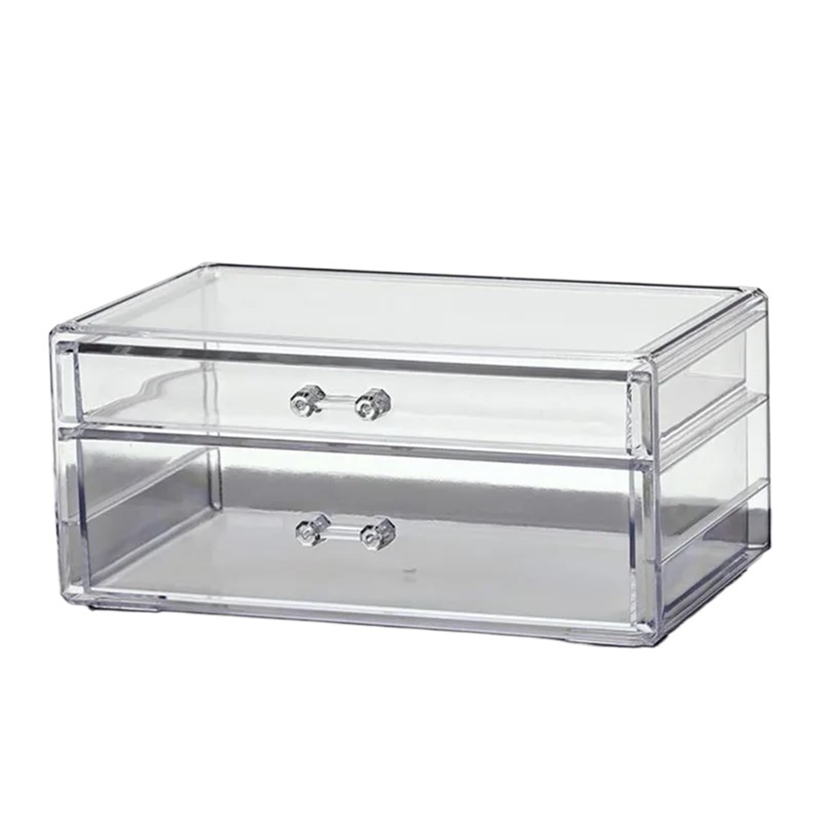 XUCZHAI Storage Box Desktop Drawer Makeup Rack Transparent Jewelry(Two floors)