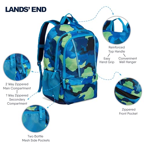 Image of Lands' End Unisex Kids Large ClassMate Lightweight Durable Elementary School Backpack, Nicci
