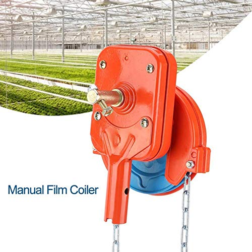 Prom-note Manual Film Coiler Device, Agricultural Greenhouse Side Top Film Coiling Rolling Blinds Machines Tool cost-effective