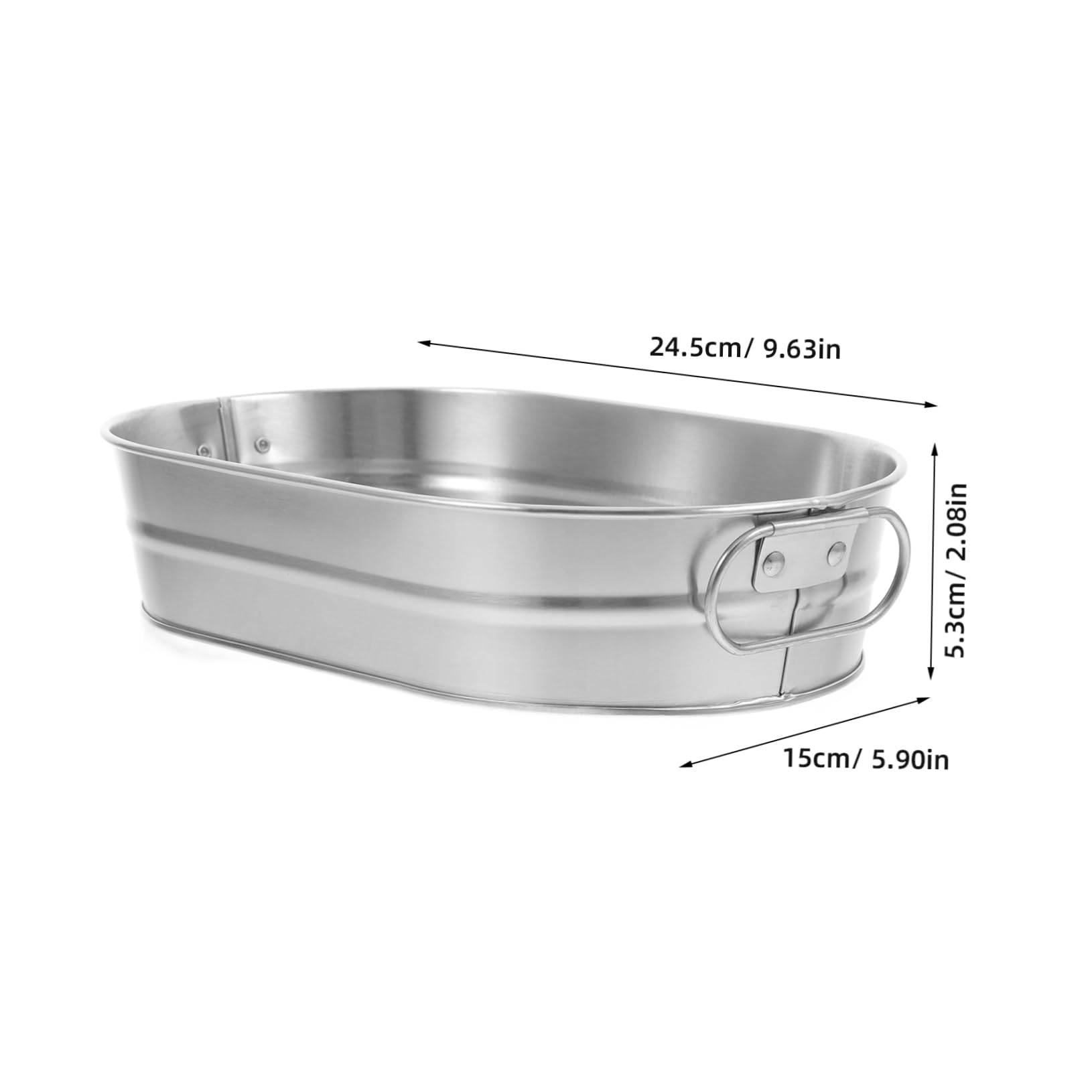 MUCKLILY Stainless Steel Beverage Tub Ice Bucket for Wine Beer and Drinks Cooling and Scratch Resistant for Parties and Gatherings