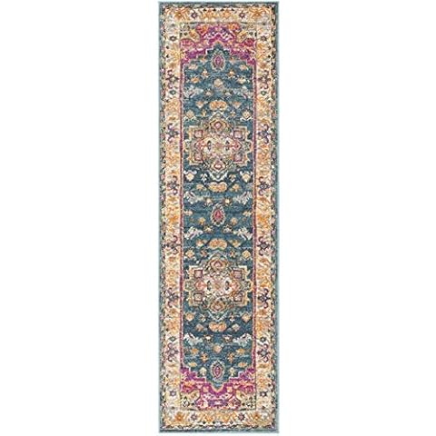 SAFAVIEH Madison Collection MAD202M Boho Chic Medaillon im Used-Look, Nicht fusselnd, Wohnzimmer, Eingangsbereich Cover