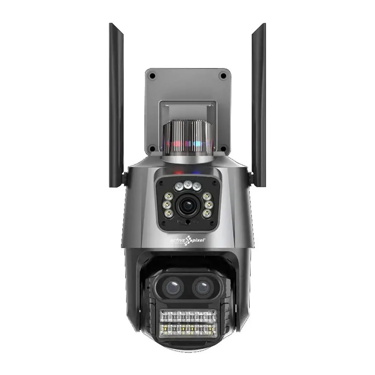 Active Pixel 4mp+4mp 8X Zoom PTZ WiFi Wireless Outdoor Dual Lens CCTV Camera | Wireless Outdoor Security 360° | Dark Vision | Supports Upto 128 GB Micro Sd Card | Motion Detection| Siren Alarm| Alexa (B0CTHNQ8H7) Amazon Price History, Amazon Price Tracker