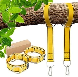 StrapMate Tree & Patio Swing Hanging Kit - Two 4ft Straps Holds 2800 lbs (SGS Certified) - Fast & Easy Way to Hang Any Swing & Hammock - No Tools Needed
