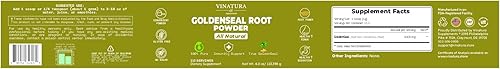 Miniatura 6 de Polvo de raíz Goldenseal  4 onzas, 113 porciones, fabricado y probado en Estados Unidos, suplemento de polvo de raíz de sello dorado natural puro